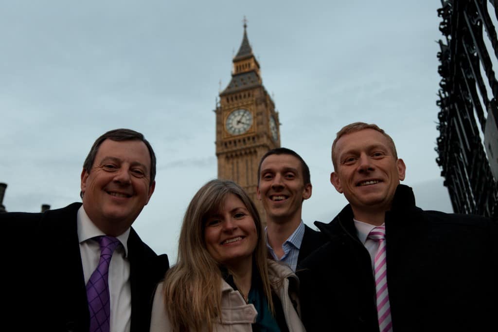 Four of the Wingate Financial Planning Team, who were invited to the House of Commons for the Gold Standard in Independent Financial Advice